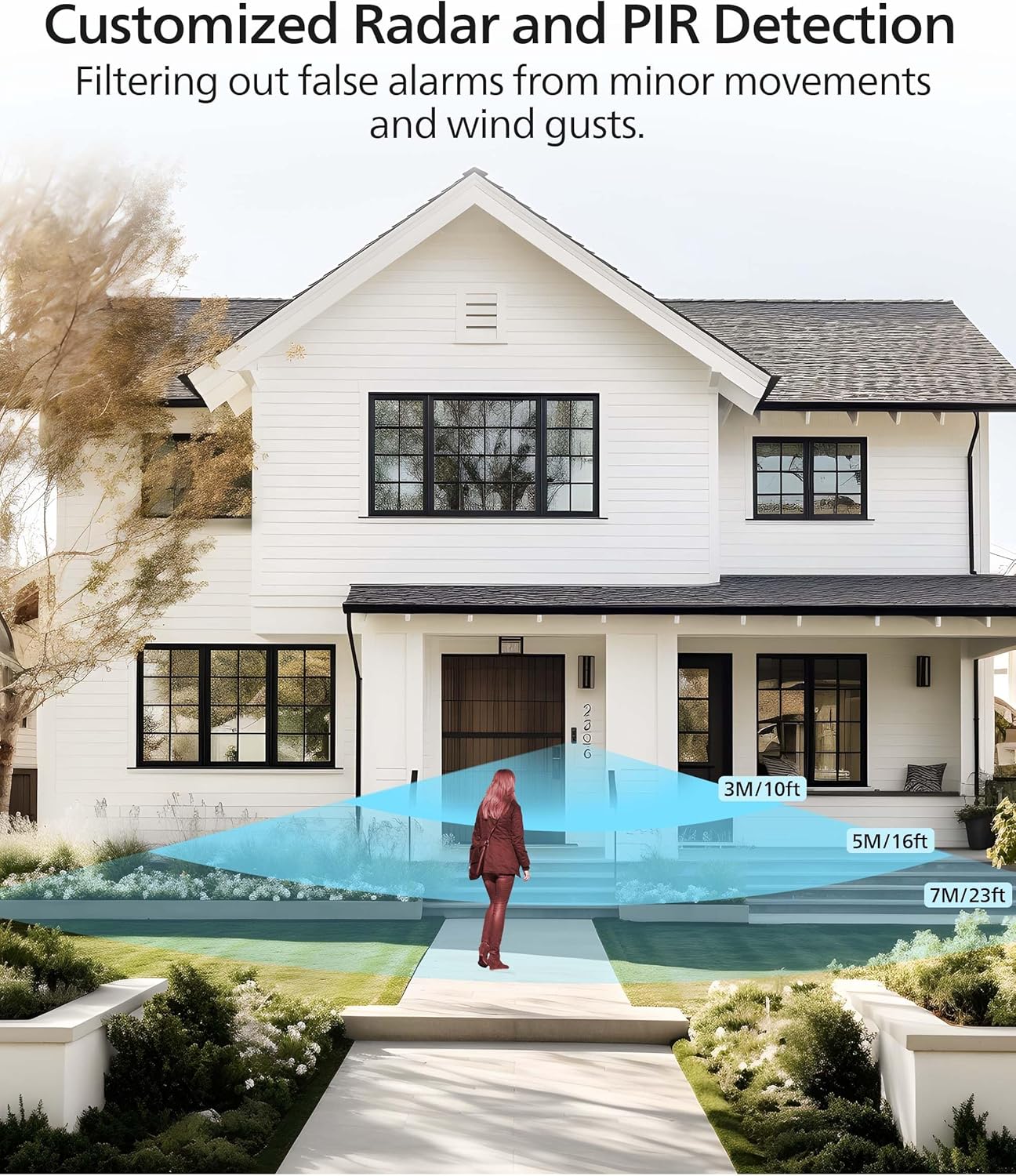 PHILIPS Security Video Doorbell Camera (Chime Included), No Monthly Fee, Dual Cameras 2K QHD with Motion Detection, 2-Way Audio, Supports Alexa & Google Assistant