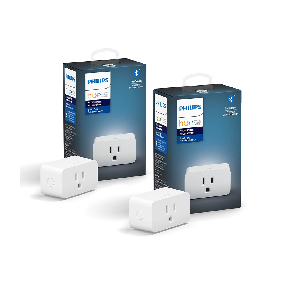 Philips Hue Smart Plug, White – 2 Pack – Turns Any Light Into a Smart Light